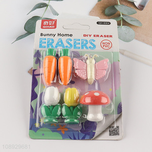 Popular products non-pvc students stationery eraser set for sale