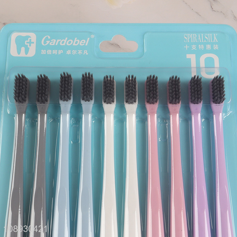 China Imports 10PCS Soft Adult Toothbrush for Sensitive Teeth