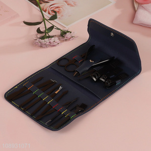 Hot Selling 16PCS Carbon Steel Manicure Pedicure Kit for Travel