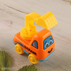 Best selling plastic pull-back excavator toy for children