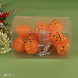 Hot Selling Battery Operated Halloween String Lights 10 LED Pumpkin Lights