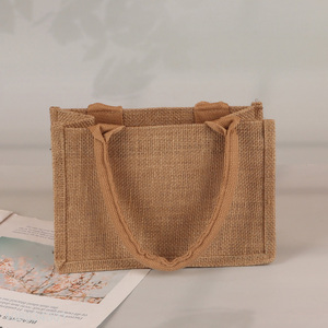 Online Wholesale Reusable Jute Tote Bags for Shopping Grocery Wedding