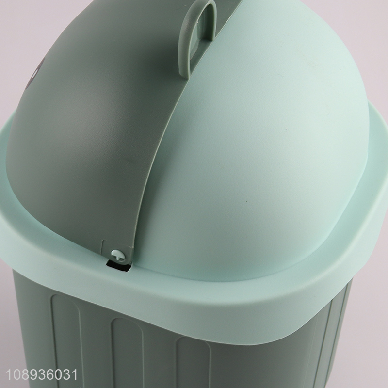 Best selling cartoon rabbit plastic waste bin for desktop