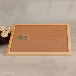 Good Quality Cork Bulletin Board with 5 Pushpins for Office School