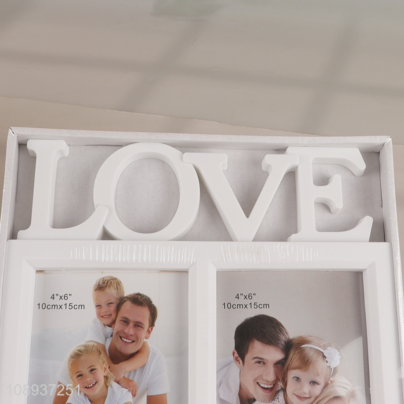 Factory Price 4X6 4X6 inch 2-Opening Collage Frame Photo Frame for Couples