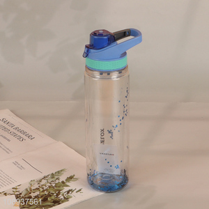 Good Quality Double Walled Plastic Water Bottle with Carry Handle