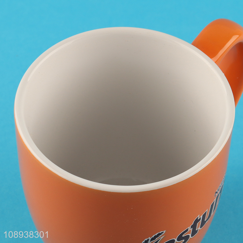 Top selling ceramic home office water cup drinking cup with handle