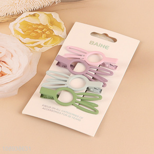 Good Quality Cute Rabbit Hair Barrettes Alligator Hair Clips