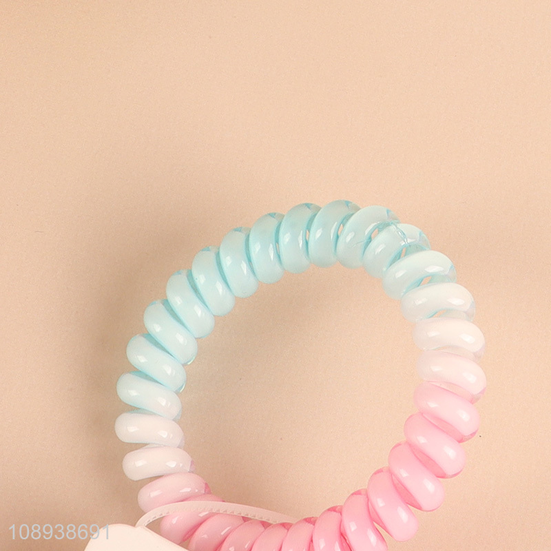 Hot Selling 2PCS Spiral Hair Ties Telephone Cord Hair Bands