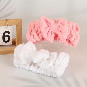 Factory Price Non-Slip Microfiber Makeup Headband Shower Headband