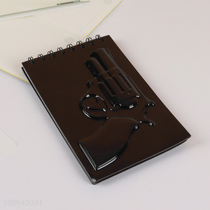 Good Quality Novelty Pistol Design Spiral <em>Notebook</em> Journal Lined <em>Notebook</em>