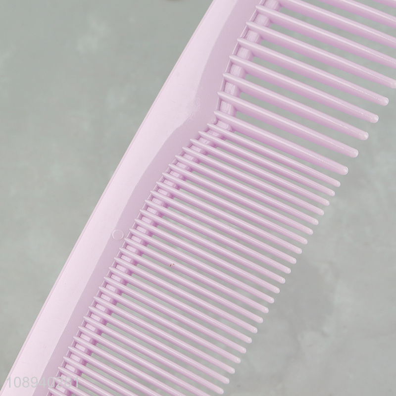 Online wholesale purple anti-static plastic hair comb hair brush