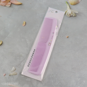 Online wholesale purple anti-static plastic hair comb hair brush