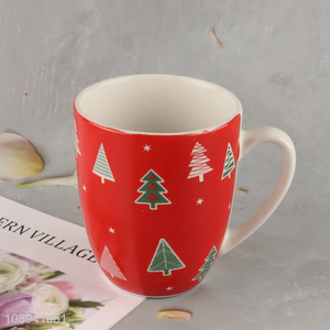 New product christmas series ceramic water cup coffee cup