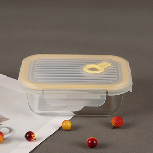 Top quality kitchen glass leakproof food storage container