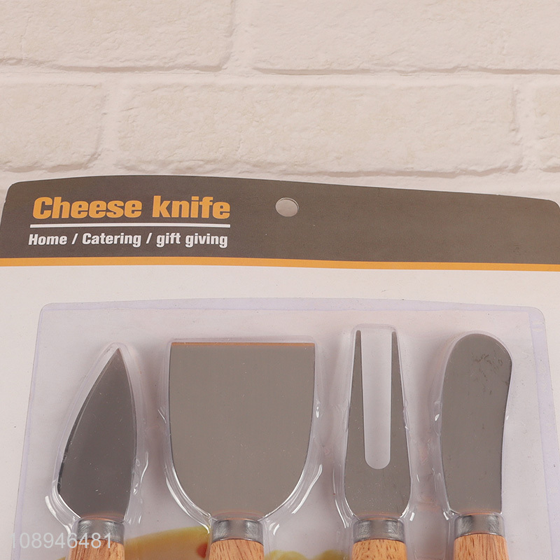 New Product 4PCS Mini Stainless Steel Cheese Knife for Cutting Board