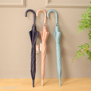 High Quality 8k Solid Color Straight <em>Umbrella</em> Auto Open Windproof <em>Umbrella</em>