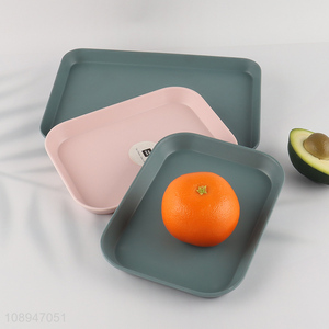 Factory Price 3 Colors Melamine Snacks Fruit Plate for Restaurant Hotel