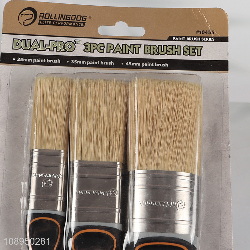 Low price 3pcs professional paint brush set for hand tool