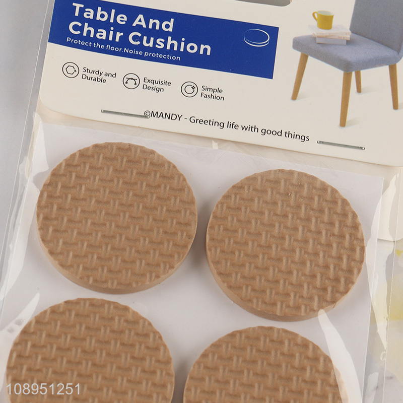 New Arrival 4PCS 4X4CM Round EVA Furniture Pads Anti Scratch Chair Leg Pads