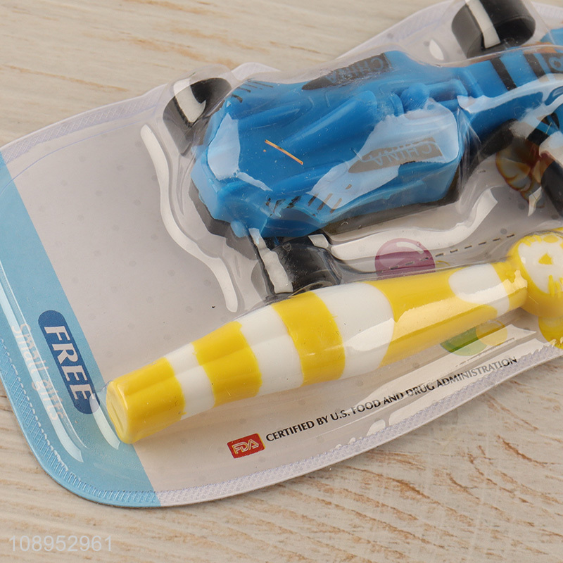 China Imports Soft Bristles Kids Toothbrush with Toy Racing Car