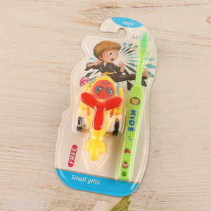 China Imports Soft Bristles Kids Children Toothbrush with Toy Vehicle