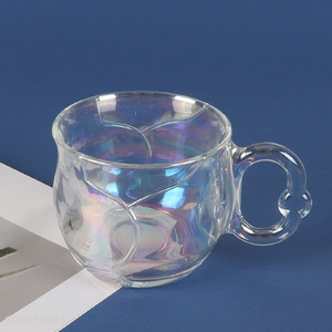 China products glass unbreakable water cup coffee cup with handle