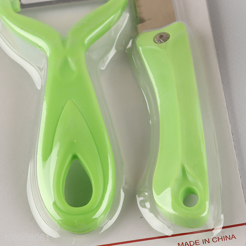 High Quality  Y Type Peeler and Paring Knife Set Kitchen Gadgets