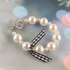 Hot Selling Universal Pearl Beaded Phone Wrist Strap for Women Girls