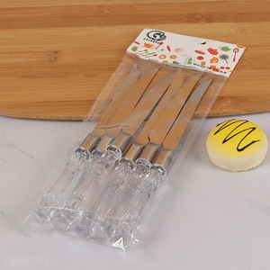 Most popular 6pcs stainless steel dinner knife set for sale