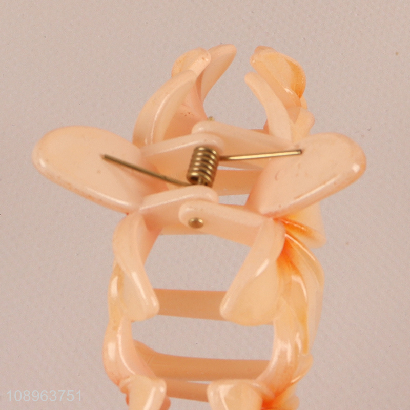 Good price flower shape hair decoration plastic hair claw clips