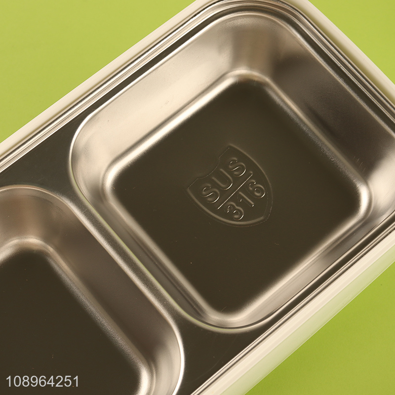 China Imports 1400ML 2-Layer Stainless Steel Bento Box Lunch Container