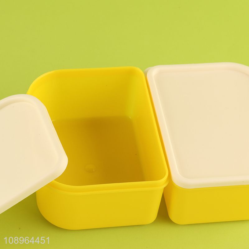 Wholesale 1800ML 2 Layers BPA Free Plastic Bento Box Cute Lunch Box