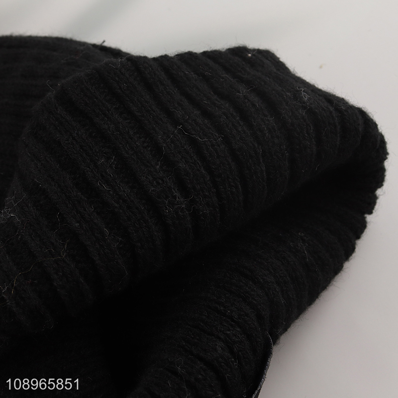 New Arrival Unisex Soft Warm Knit Beanie Hat Winter Slouchy Beanie Cap