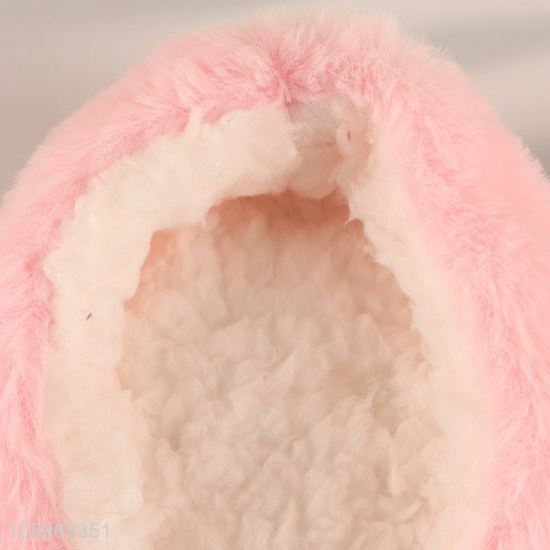 Top products pink rabbit winter warm non-slip slipper socks