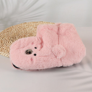 New style pink non-slip winter warm slipper socks