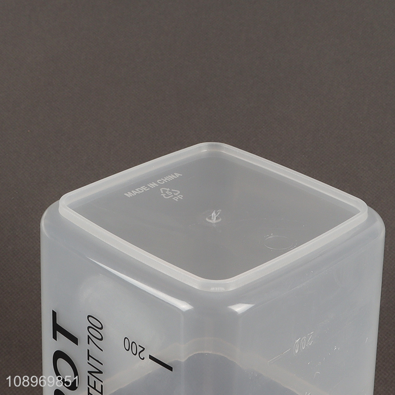 Factory price clear sealed food container plastic storage jar