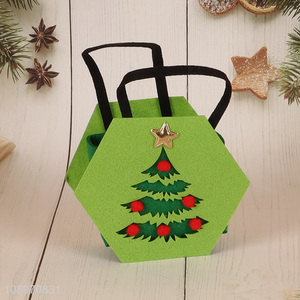 Popular products portable christmas felt bag candy bag