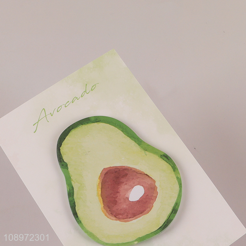 Good sale avocado shape school office sticky notes post-it notes