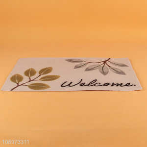 Good quality rectangle printed home door <em>mat</em> <em>floor</em> <em>mat</em> for sale