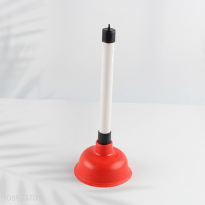 New Product Rubber Toilet Plunger with Mini Plastic Handle