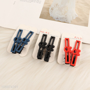 Factory Supply 2PCS Hollow Metal Hair Clips for Thick Hair