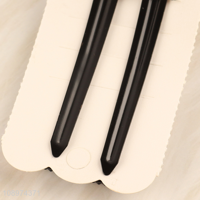 Good Quality 2PCS Hollow Metal Hair Clips Non-Slip Hair Clips