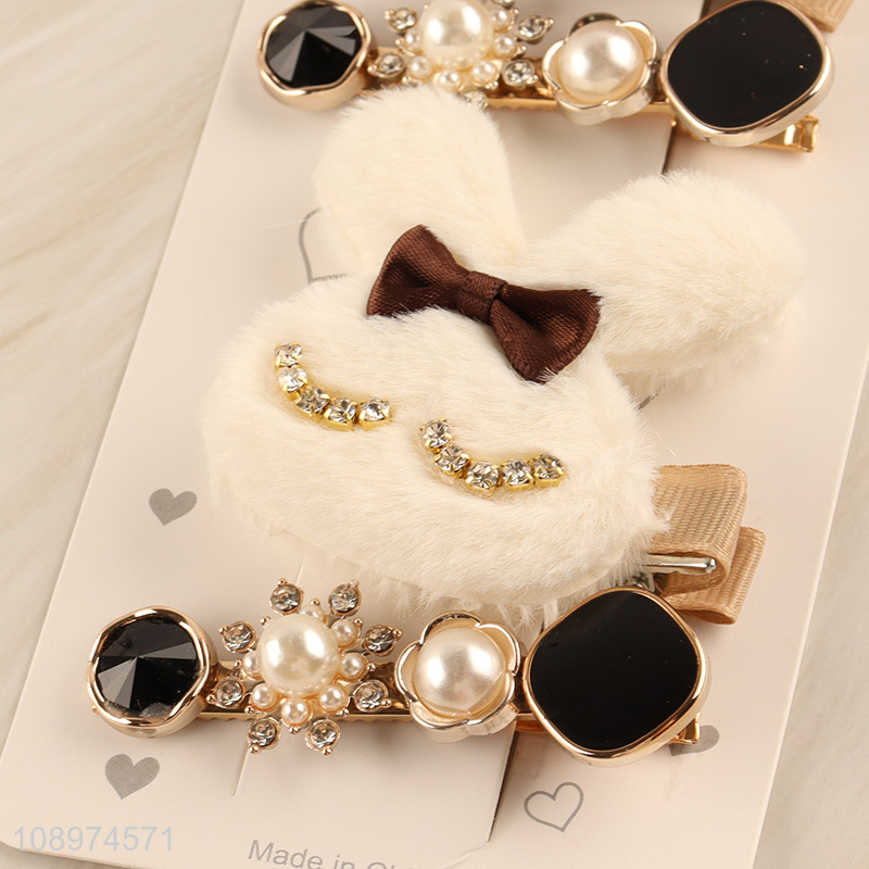 Hot Selling 4PCS Cute Hair Clips Set for Women Kids Girls