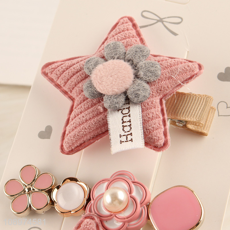 New Product 4PCS Cute Hair Clips Set Non-Slip Hairpins Set