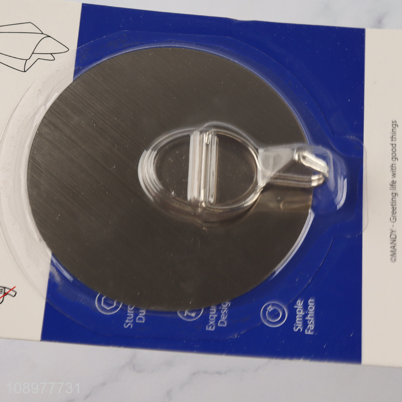 China supplier round heavy duty self adhesive hook sticky magic hook