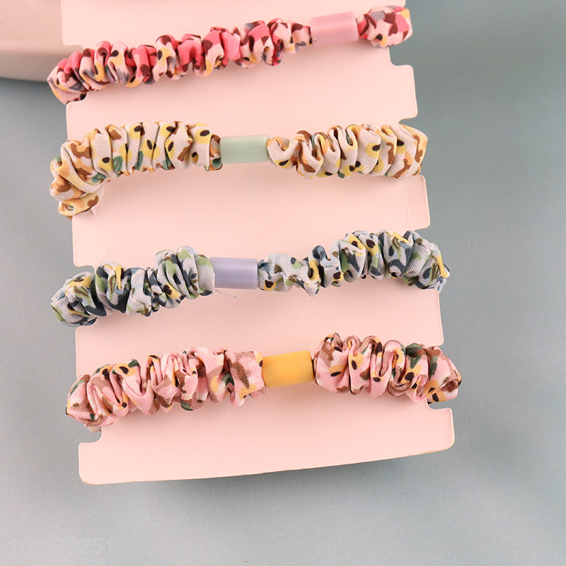 New product 5pcs girls hair accessories multicolor hair ring hair rope