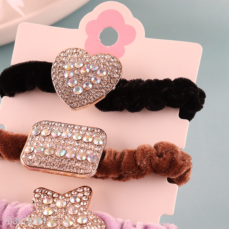 Hot items 5pcs reusable fashionable girls hair ring hair rope