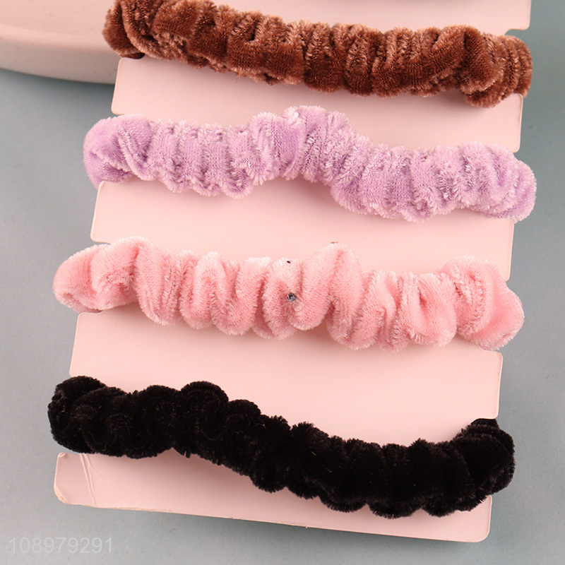 Hot items 5pcs reusable fashionable girls hair ring hair rope