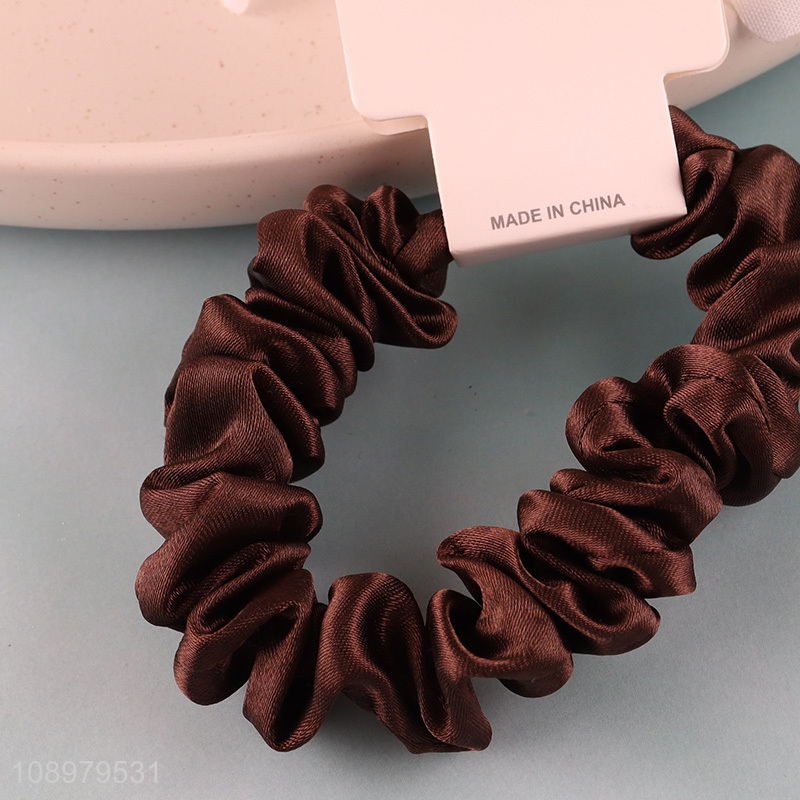 China wholesale elastic hair accessories girls hair scrunchies